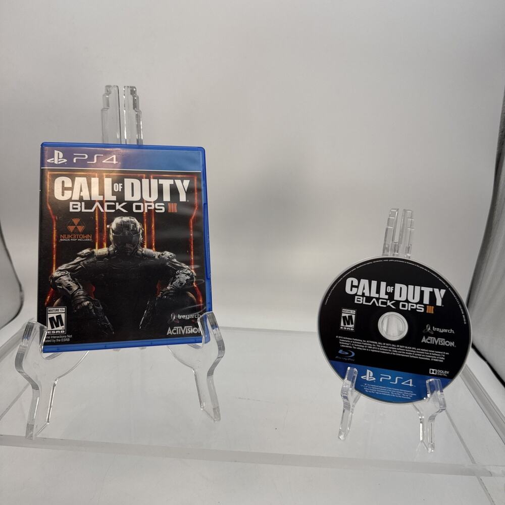 Call of Duty Black Ops III 3 CoD 2015 PS4 Bonus Map Code Disc Tested